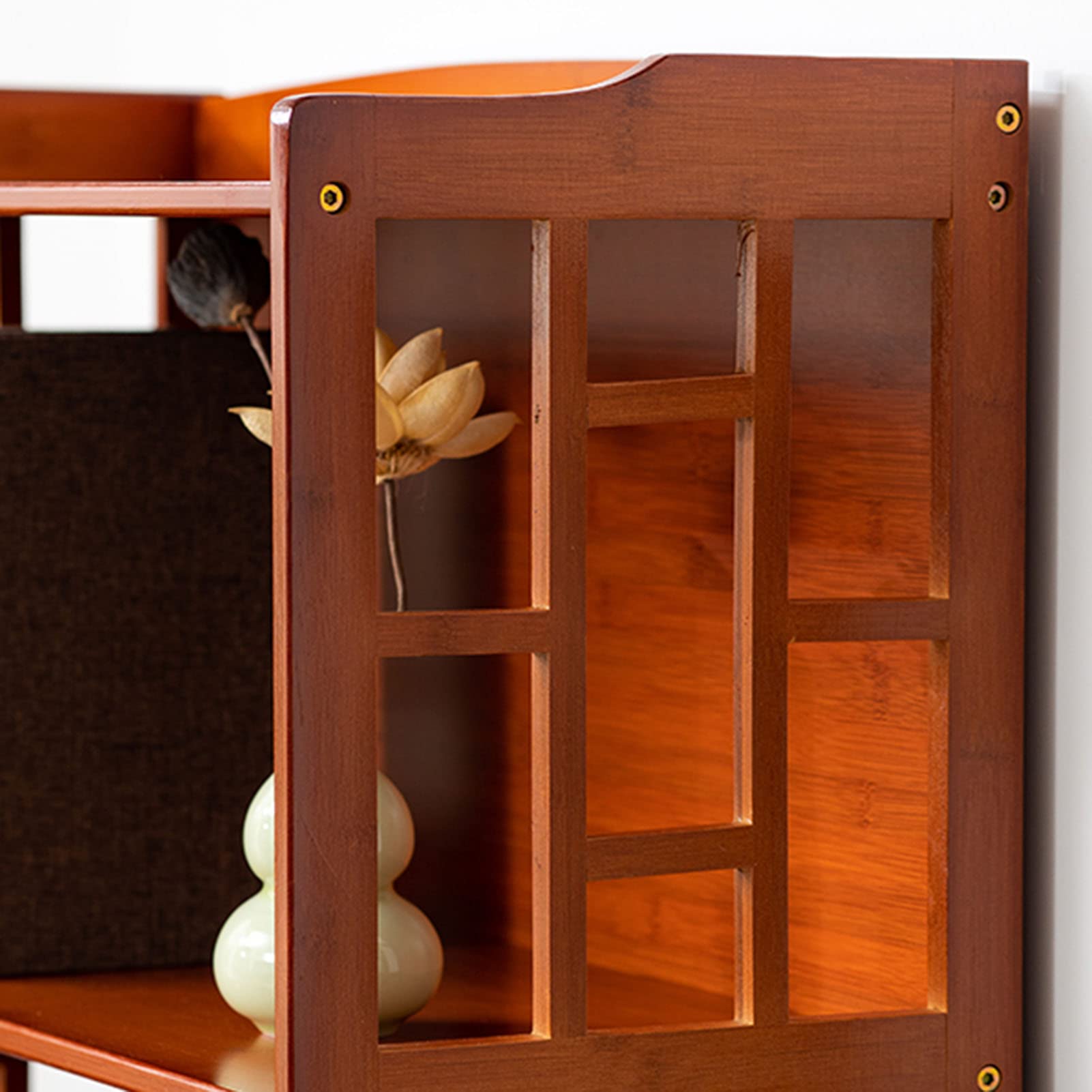 Amazon.co.jp: 6層木製本棚、高さ165cmの本棚、床置き棚収納